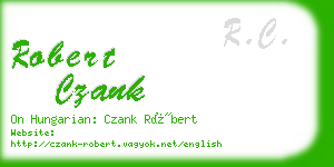 robert czank business card